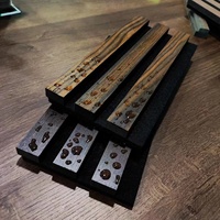 Panneaux acoustiques FEYT en placage de bois MDF insonorisant, filmés UV, imperméables, pour décoration murale intérieure, Akupanel