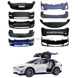 Suku cadang bodi mobil sistem otomotif lainnya, pintu Bumper depan belakang untuk Tesla Model 3 Y X S, aksesori suku cadang bodi mobil