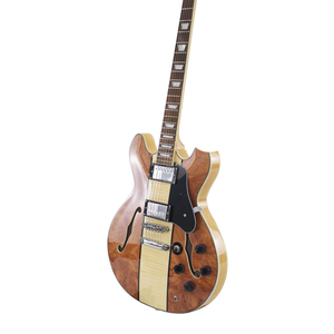 <span class=keywords><strong>Chitarra</strong></span> Elettrica Jazz Hollow Body a 6 Corde <span class=keywords><strong>con</strong></span> Finitura Tricolore Marrone/Blu/Nero/Bianco - Product Image 2