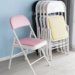 Wholesale <strong>Cheap</strong> Lightweight Portable Metal <strong>Folding</strong> <strong>Chair</strong> with Colorful Soft PU Cushion for Outdoor Activities - Product Image 1