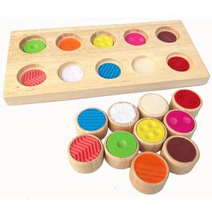 Juguetes de Madera para el Desarrollo Cerebral, Juguetes Sensoriales Montessori para la Educación Temprana, Juguetes de Clasificación de Colores - Product Image 1