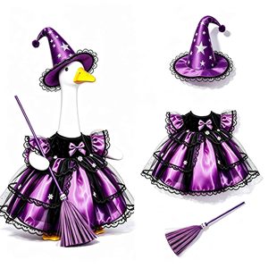 Disfraz de Ganso de 23 Pulgadas para Halloween, Vestido de Bruja Fantasma, Ropa de Invierno para Gansos, Decoraciones de Jardín para Halloween - Product Image 2