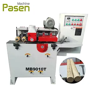 Easy operation Wood dowel machine Round shape cutter Stair handrail sanding facility