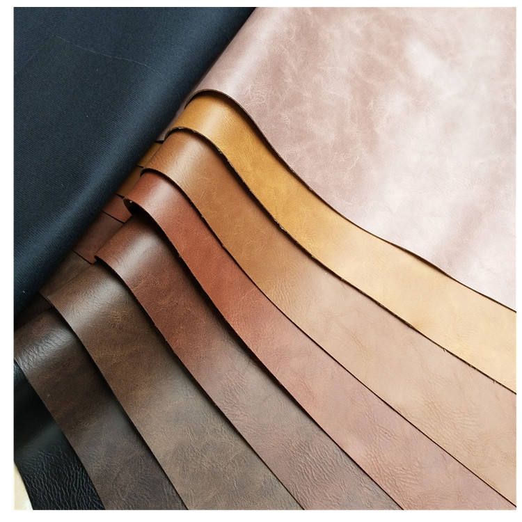 Factory Supplier Pu Leather Fabric Retro Shoes Luggage Bags Usage Leather Materials Pu Leather Fabric In Stock