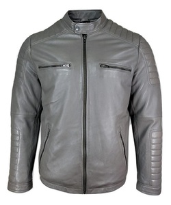 New Quality <b>Leather</b> <b>Jacket</b> Zipper Closure Turn Down Collar Solid Regular Fit Autumn Outerwear Custom Logo And Color - Product Image 5