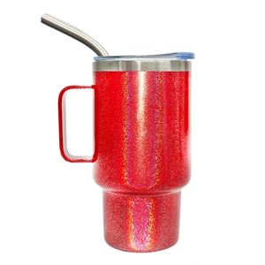 Vaso de chupito de acero inoxidable de 3 oz con asa, diseño arcoíris brillante, en blanco para sublimación, ideal para tequila, vodka, cócteles y recuerdos de fiesta. - Product Image 4