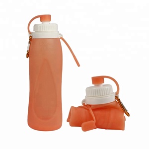 Bouteille d'eau en silicone anti-fuite 2018, bouteille pliable pour les voyages et les sports - Product Image 2