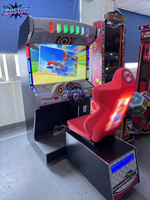 Máquina de Juegos de Carreras Arcade Mario Kart DX de 43 Pulgadas, Operada con Monedas, con Luces LED, Asiento de Carreras, Simulador de Conducción