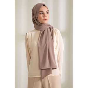 Medina Silk Shawl Mink Long Women's Elegant Headscarf Lightweight Pure Silk Scarf - Product Image 3