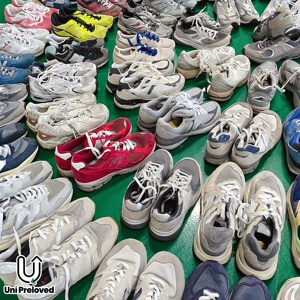 Chaussures de sport pour hommes S21 d'occasion en cuir véritable et maille, vente en gros directe d'usine, marque internationale de seconde main - Product Image 2