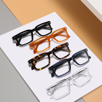 Lunettes carrées tendance 2026 – Montures unisexes en acétate de haute qualité, confortables, à monture complète, pour usage quotidien