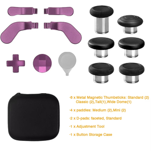 Kit di Ricambio in Alluminio con D-Pad, Paddle e Pulsanti Trigger 16 in 1, Thumbstick in Metallo per <span class=keywords><strong>Controller</strong></span> Xbox One Elite Serie <span class=keywords><strong>2</strong></span> - Product Image 4