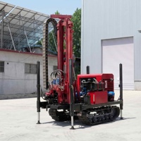 Machine de forage de puits d'eau 300m, engin hydraulique à alimentation automatique pour projet d'approvisionnement en eau potable rural, directement de l'usine