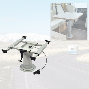 RV Voyage Remorque <span class=keywords><strong>Dinette</strong></span> Cuisine Table Jambe Support Montage Pince RV Table Jambe Émerillons 360 Degrés Support Amovible - Product Image 1