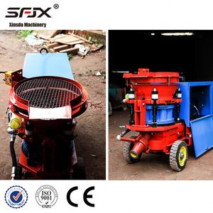 Machine à projection de béton humide et sec pour tunnels, équipement de pulvérisation de béton avec moteur 7,5 kW, pulvérisateur à béton à haut moment de charge - Product Image 4