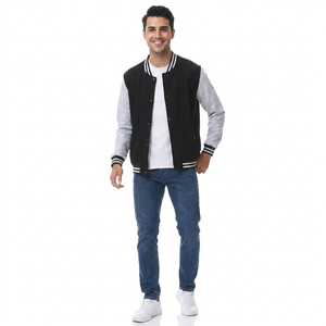 Direct Factory Suppliers Winter Baseball Varsity <b>Jackets</b> Customizable Colors Materials WoolLeather Eco-Friendly Breathable High - Product Image 1