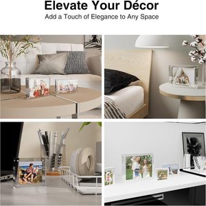 Des dizaines de tailles vente chaude acrylique cadre photo support meilleur cadeau pour la famille et bébé affichage de bureau avec prise en charge des images - Product Image 6