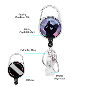 <span class=keywords><strong>Porte</strong></span>-<span class=keywords><strong>badge</strong></span> rétractable amusant pour chat, protège-documents et cartes vertical pour infirmières, médecins, enseignants, étudiants, <span class=keywords><strong>porte</strong></span>-carte d'identité - Product Image 3