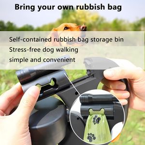 Correa retráctil doble para perros 3 en 1 con luz LED Sin enredos Tecnología 360 Frenado independiente Cada perro hasta 50 libras Cada perro - Product Image 6