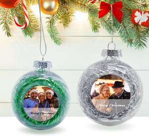 Bola de Navidad de Plástico Personalizada para Sublimación, Multicolor, 5 cm, Adornos de Decoración para el Hogar - Product Image 4