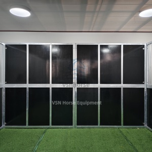 Outdoor Stahl konstruktion Gebäude Vorgefertigte Pferdes tälle Ausrüstung Pferdes tall Verkauf Luxuriöser Pferdes tall aus verzinktem Stahl - Product Image 2