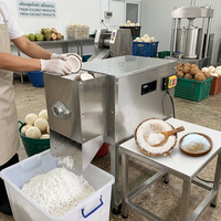 Industriële elektrische kokosraspmachine, automatische kokosnootsnijder, schijfmachine, fabriek