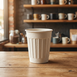 Gobelets jetables en pulpe moulée de qualité supérieure, compostables et écologiques, 250 ml, solution pour boissons de mariage, lot de 50, approvisionnement en gros - Product Image 1
