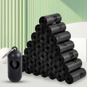 ถุงขยะสำหรับสุนัขขนาดเล็กแบบใช้แล้วทิ้ง ผลิตจาก HDPE เป็นมิตรกับสิ่งแวดล้อม มีฐานก้นแบบ Gusset พร้อมโลโก้สั่งทำได้ - Product Image 5