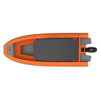 Perahu Pancing Konsol Tengah Aluminium PL680 150HP 12-Orang, Harga Murah 2024, CE Polyurea EVA Deep V Hull