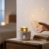 Mini projecteur de lumière nocturne en forme de cerf avec ciel étoilé pour la chambre des enfants, décoration de la maison, matériau ABS écologique, rechargeable par USB