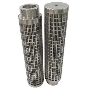 chemical fiber plant use SS304 316L stainless steel pleated mesh filter cartridge