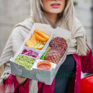 Eco Friendly Biodegradable Customized Matt Lamination Embossing Folders Burger Catering <strong>Bakery</strong> Sushi Lunch French Potato <strong>Chips</strong> - Product Image 3