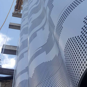 Aluminio perforado de <span class=keywords><strong>fachadas</strong></span> Panel edificio comercial materiales centro comercial de Metal de pared revestimiento de fachada - Product Image 4