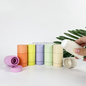 Tube de déodorant anti-transpirant biodégradable en paille de blé, écologique, personnalisé, 30 ml, conteneur rond en bâton, bouteille en plastique - Product Image 4