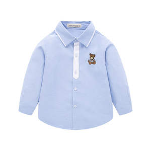 Camisas para Niños, Blusa Casual de Manga Larga con Botones, Ropa Infantil para Niños de 4 a 15 Años, para Edades de 8 Años en Adelante - Product Image 5