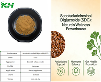 Fournitures d'usine : Extrait naturel de poudre de lin SDG/Linolène 40% Secoisolariciresinol Diglucoside SDG