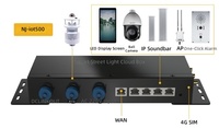 Gateway IoT Net Join NJ-iot500 con Protocolo MQTT e Interfaz RS485 para Poste Inteligente, Video Integrado, Punto de Acceso WiFi y Carga de Vehículos Eléctricos con un Solo Botón