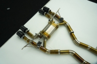 Tuyau d'échappement en acier inoxydable JYD, section intermédiaire à haut débit, tuyau de dérivation pour BMW G80 M3 M2 G87 avec embout M