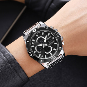 Montre de sport d'extérieur avec bracelet en acier, double affichage, multifonctionnelle, étanche, montre transfrontalière - Product Image 6