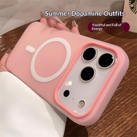 Coque de téléphone magnétique deux-en-un en TPU pour iPhone 18 17 16 15 14 13 12 11 Pro Max, design mat effet gelée, protection anti-chute