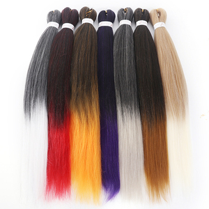 <span class=keywords><strong>Extensiones</strong></span> de ganchillo para cabello africano, trenza fácil, cabello trenzado sintético preestirado, ombré, 2022 - Product Image 1
