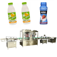 Machine de remplissage de yaourt automatique à 6 têtes YB Machine de remplissage et de capsulage de bouteilles de lait Ligne de production potable avec servomoteur