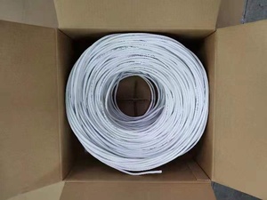 Cat6 23AWG 4-cặp Rắn Đồng Trần UTP <span class=keywords><strong>STP</strong></span> đôi áo khoác 305m không thấm nước ngoài trời trực tiếp chôn cất cáp cho ngầm sử dụng - Product Image 4