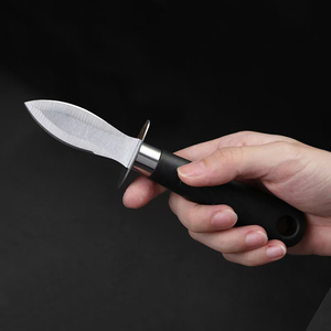 Couteau à huîtres en acier inoxydable de qualité commerciale, outil multifonctionnel pour ouvrir les huîtres et retirer la ligne des crevettes, pour la cuisine à domicile - Product Image 6