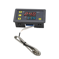 Thermostat numérique à affichage LED W3230 AC110-220V avec sonde, contrôle de la température, contrôle de la chaleur/du refroidissement