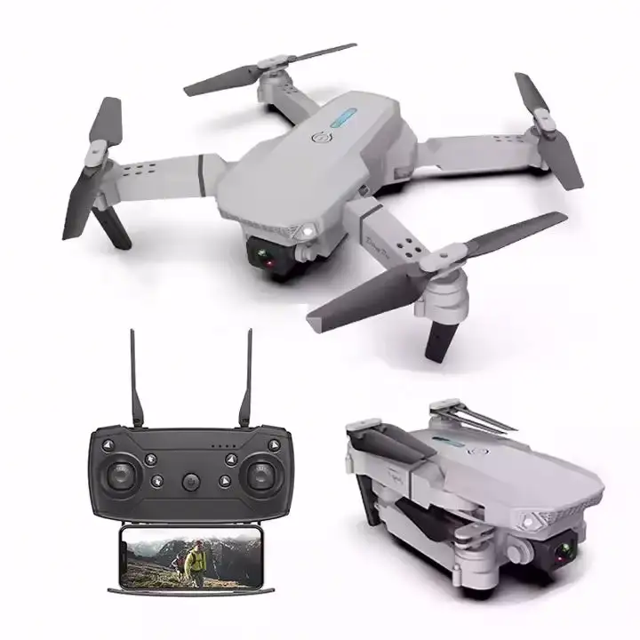 Дрон e88 4k HD с двумя камерами высокого радиуса действия с gps sa base sata dron dj inspire 2 больше, время полета 45 мин