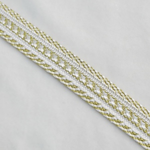 Nuovo nastro da ricamo intrecciato decorativo in poliestere/cotone personalizzato da 2cm con bordo fuso - Product Image 3