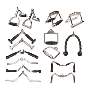 Deluxe thép xử lý Grips cho <span class=keywords><strong>TRICEPS</strong></span> bắp tay tập thể dục bền cáp Máy tập tin đính kèm phòng tập thể dục phụ kiện - Product Image 4