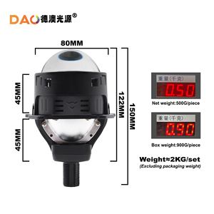 Dao <b>Led</b> <b>Headlight</b> D1S 65W 30000Lm 6000K 12V Universal Retrofit Upgrade - Product Image 2