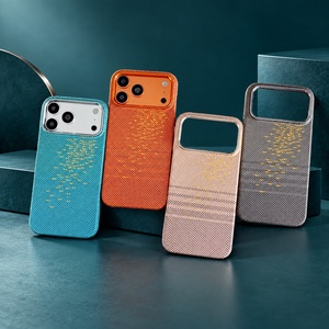Coque de téléphone magnétique antichoc pour iPhone avec motif en fibre de carbone style PC - Product Image 3